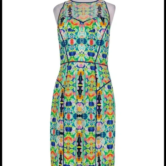 knee length dresses for ladies Milly - Mini Mesh Dress with Cut-Out Details main image 1